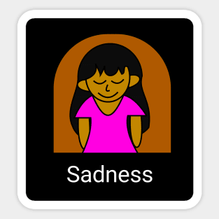 Sadness girl Sticker